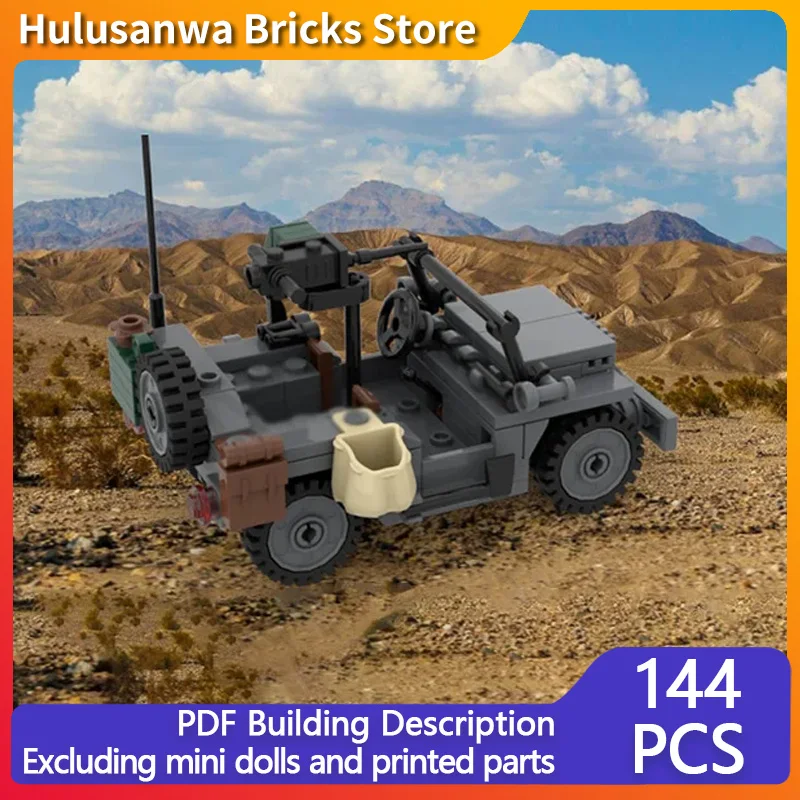 

WW2 Military Off-Road Vehicle Model MOC Building Bricks War Equipment Modular Technology Assemble Children Toy Suit Gift Holiday