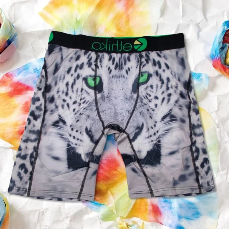 섹시한 남성 속옷 복서, 남성 팬티, 통기성 란제리, 언더팬츠 복서 플러스 사이즈 패션 프린트, 복서 브리프, 1 개 