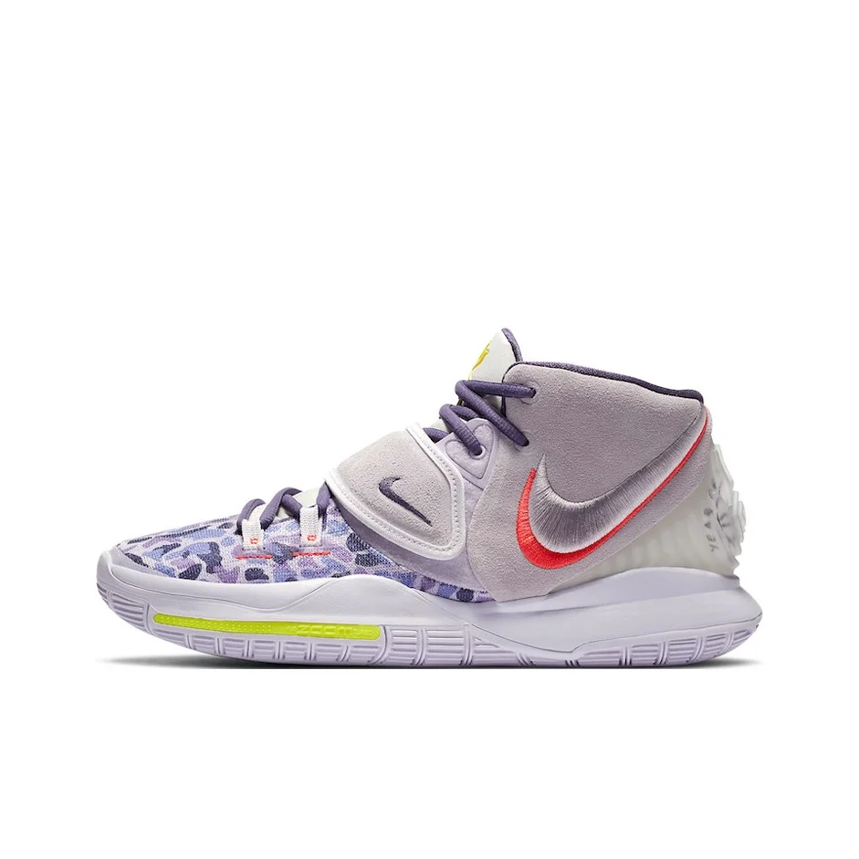 Zapatillas de Baloncesto Nike Kyrie 6 Mid Top Performance Unisex Camuflaje Morado CD5031-500