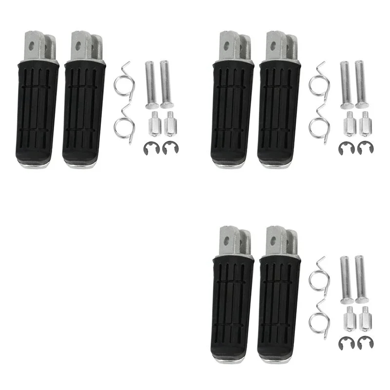 New 3X Set Motorcycle Front Footrest Foot Pegs Pedals For Fjr 1300 Fz1 Fz400 Fz6r Xjr400 Yzf 1000 R1 Yzfr1 Xjr1200