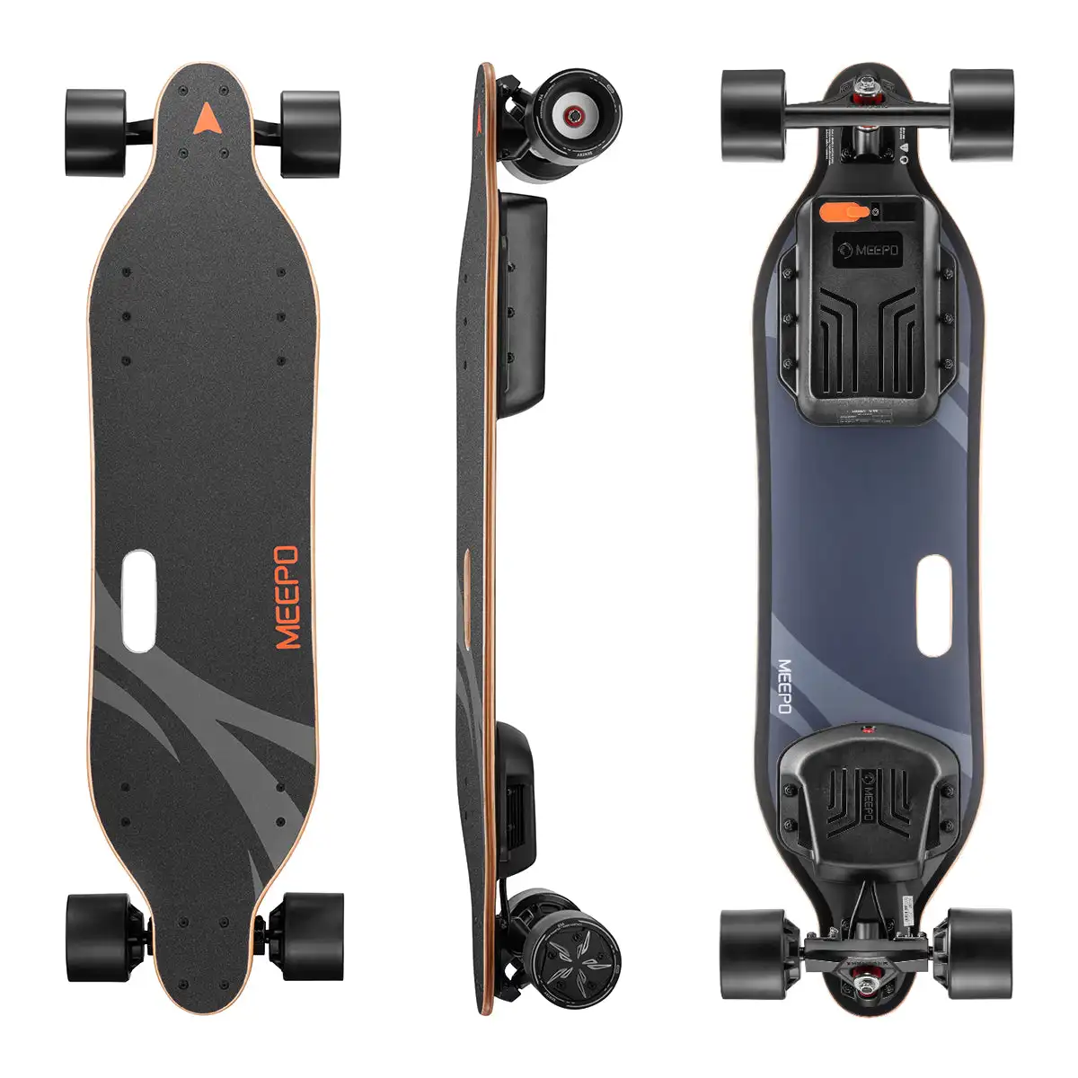 MEEPO super-v3s Dual-drive, daya tahan kampus uniseks komuter rekreasi olahraga skateboard listrik otak