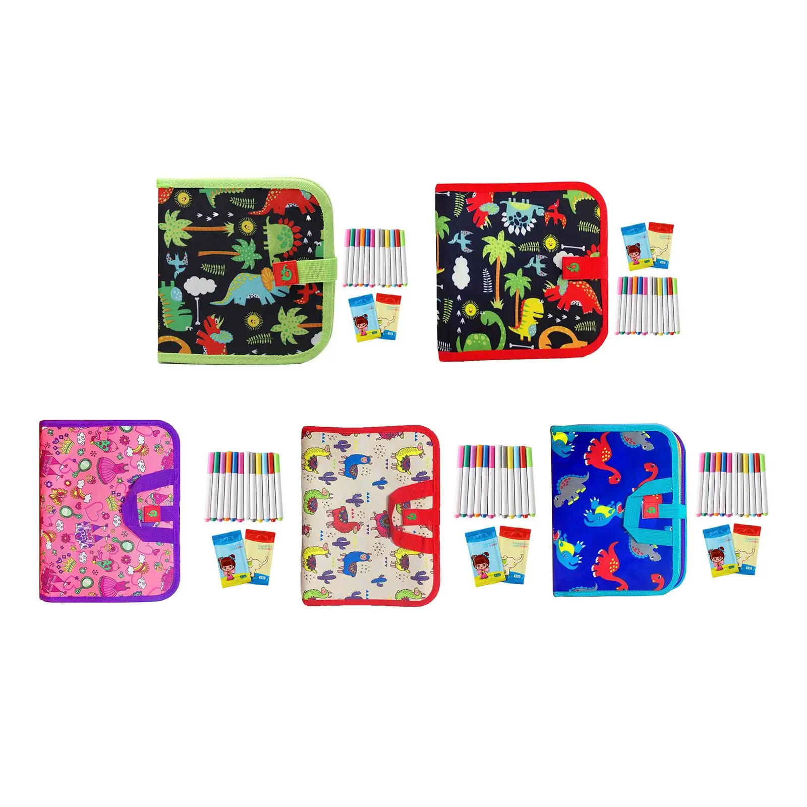 סט דודל ספר serable סט נסיעות פעילות חינוכית ציור ספר גודל קומפקטי