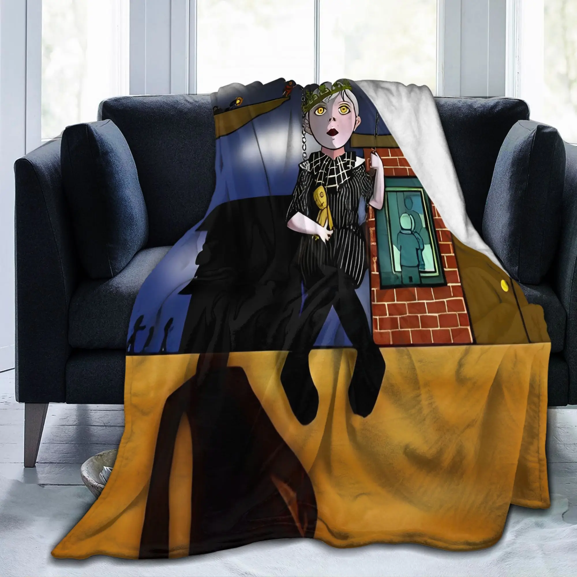 Korns 1994 Knitted Blankets Fleece Nu Metal Band Neidermeyers Warm Throw Blanket for Car Sofa Couch Bed Rug