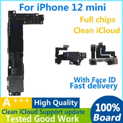 Tested Working for iPhone 12 Mini Motherboard Clean iCloud 4G Network Cellular Full Working Support System Update Logic Boards