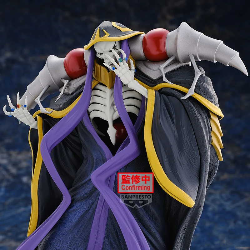 Figuras originais anime 22cm banpresto overlord ainz ooal vestido anime figura ornamentos de mesa modelo brinquedos boneca presentes