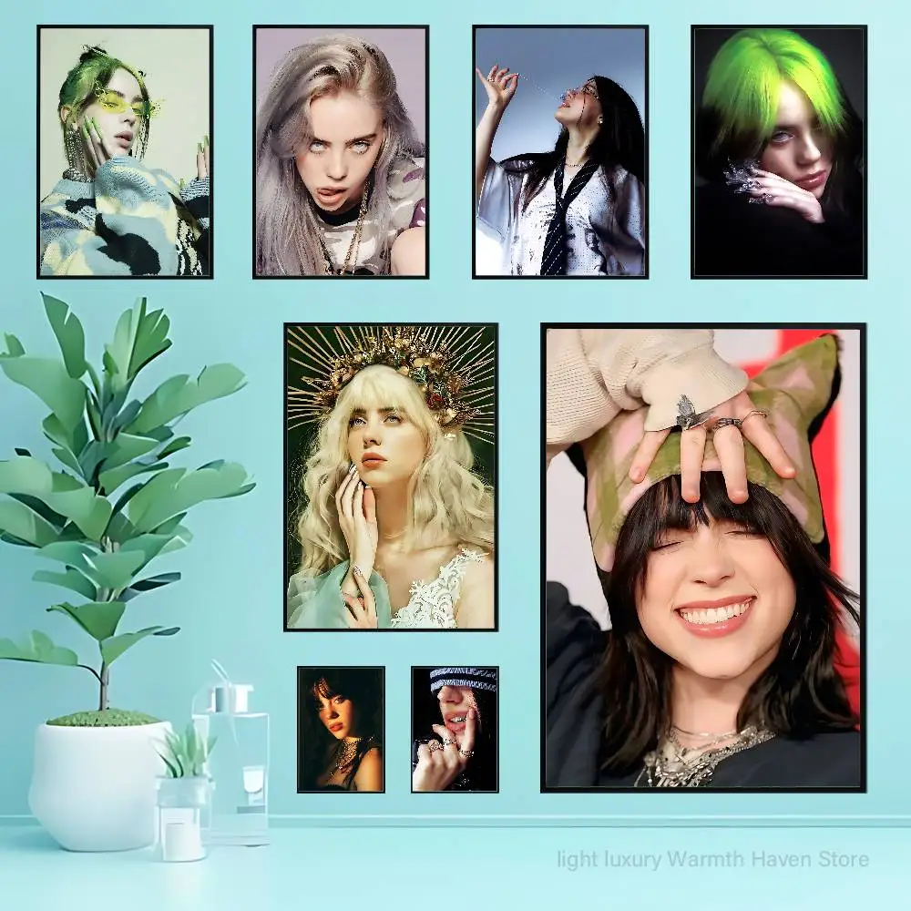 

B-Billies-S Hit Me Hard and Soft Poster Waterproof HD Wall Art Decal Self-Adhesive Aesthetic Decor For Home Living