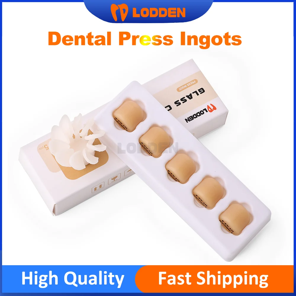 Lamden 5 pçs/set imprensa lingotes de cerâmica de vidro material de laboratório dental pressionando disilicato bloco de lítio-ht/lt