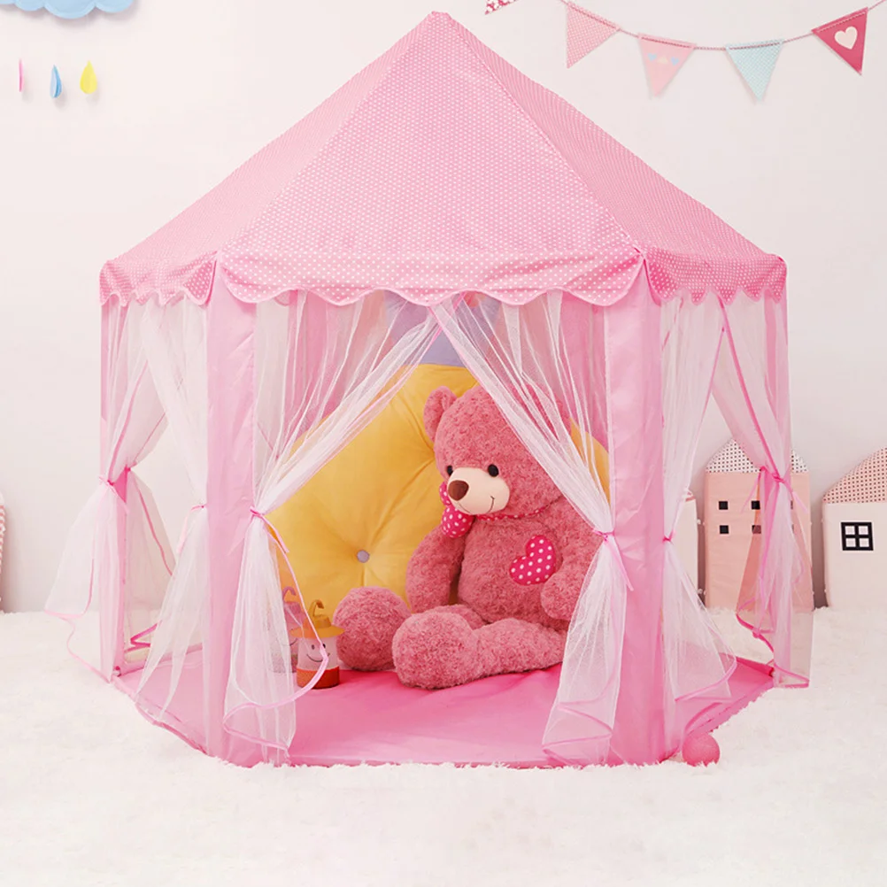 1Pc Children Boys Girls Playing Tent Interesting Children Game Tent House (Pink) Kids Tent Kids Game House