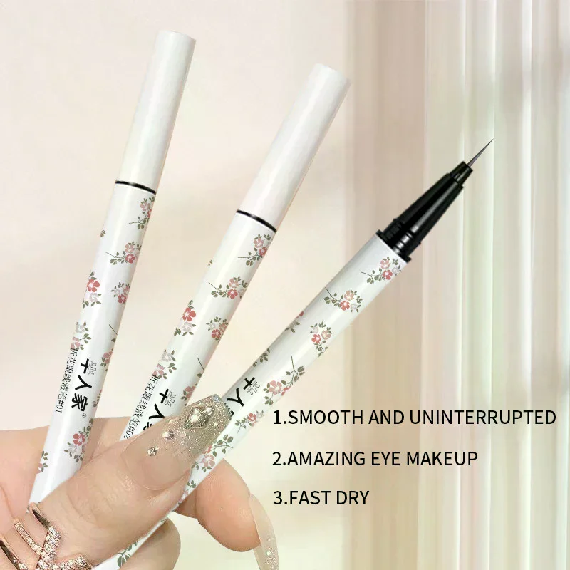 Super cienki, wodoodporny eyeliner w płynie, koreański makijaż dla kobiet, szybkoschnący, gładki eyeliner, długotrwały pisak do dolnej powieki, kosmetyki.