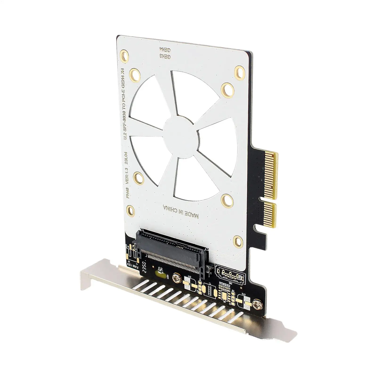 

PH46 U2 PCIe X4-U.2 Adapter Card SFF-8639 SSDGEN4 U.2 Interface 4.0 Expansion Card High Speed Transfer Drive Connector