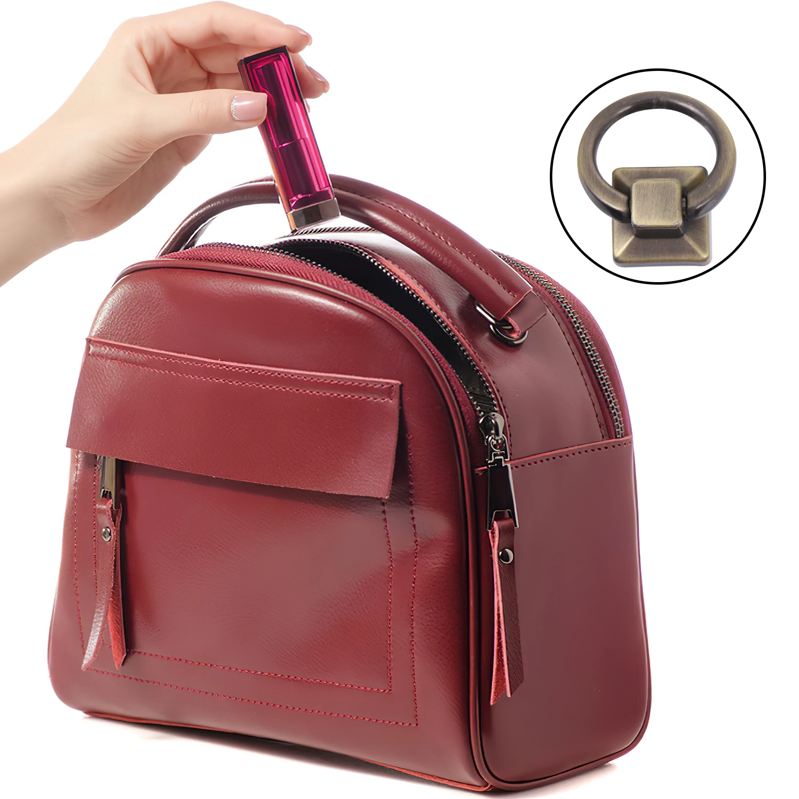 

5Pcs Handbag Buckle Durable Premium Material Lightweight Easy Clean Portable for Creative DIY Making Handbag Clasp