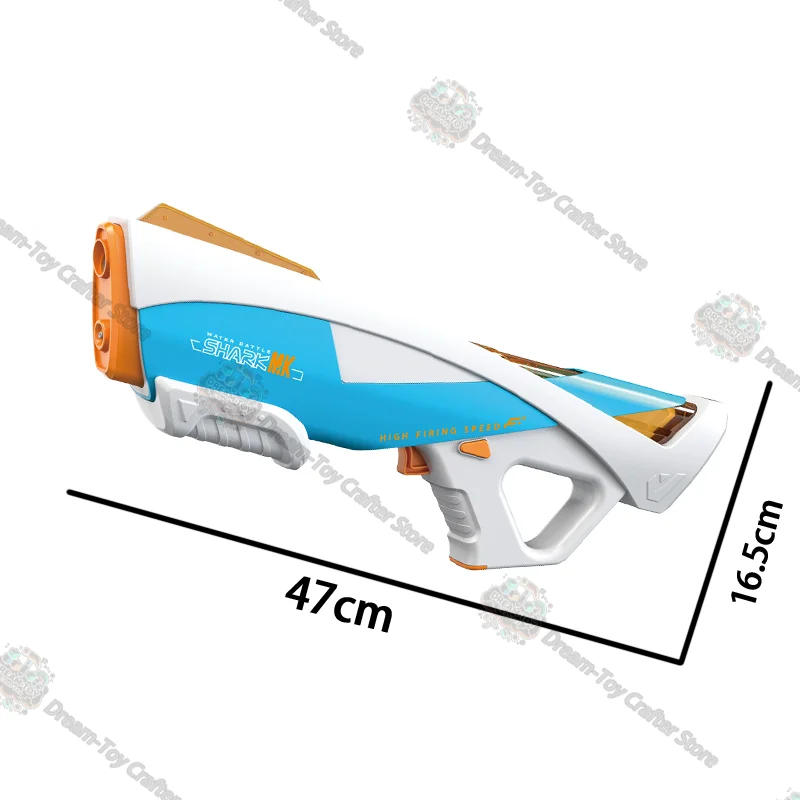 لعبة مسدس المياه الكهربائية للأطفال التلقائي شفط الناسف المحمولة في الهواء الطلق سبلاش معتمد الفضاء نمط قارب اللعب الشاطئ اطلاق النار فو