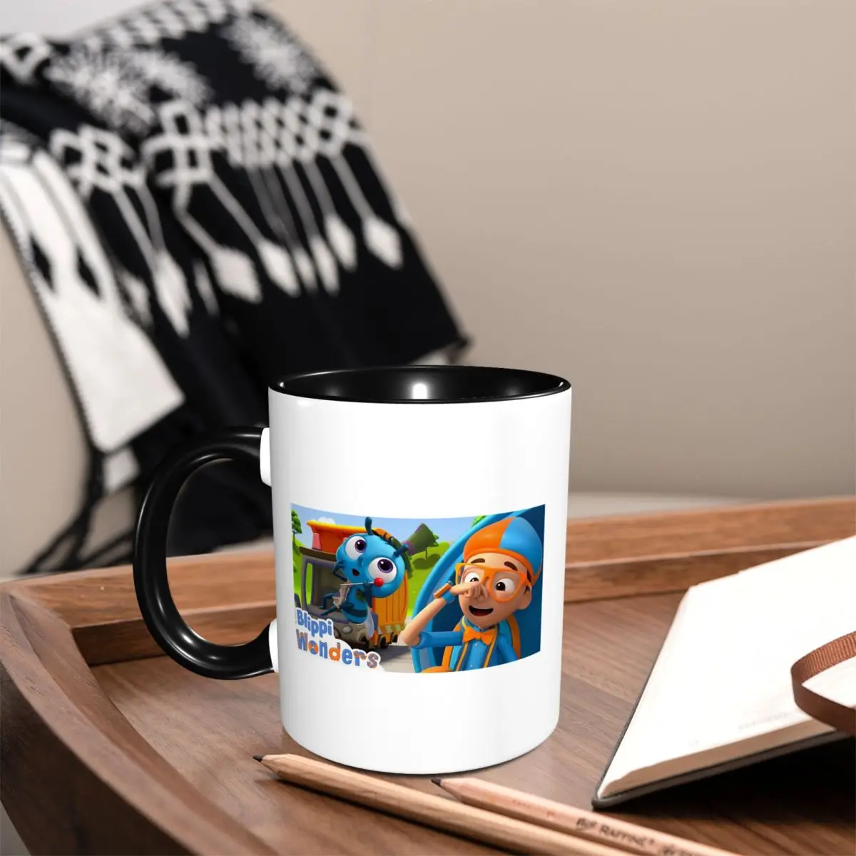 Taza de Cerámica Divertida con Diseño de Blippi, Taza de Café, Taza de Té, Taza de Leche, Regalo para Amigos