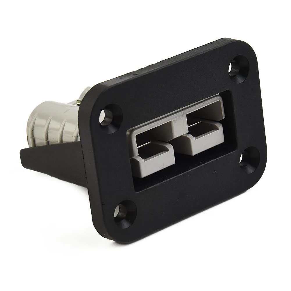 Adapter Socket Panel Grey 1PC 50A 50Amp 600W Flush Mount Mounting Bracket Panel Cover With Screw Car Accessories