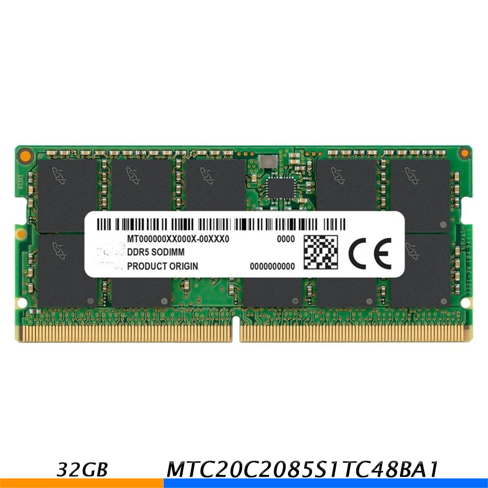 1 PCS For MT 32GB DDR5 4800 ECC MTC20C2085S1TC48BA1 Laptop Memory