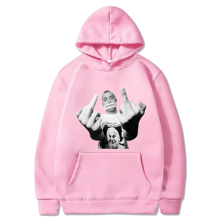 Sudadera con capucha estampada Eminem de alta calidad para hombre y mujer, ropa de calle personalizada de rap, Hip Hop, informal, de lana, de manga larga