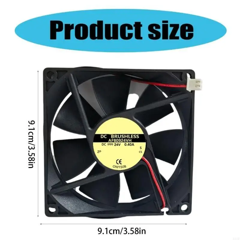 896F 9025 90mmx25mm Máy tính máy tính máy tính 24V 0.4A 3500RPM 81.47CFM Thay thế quạt làm mát không chổi than cho máy tính để