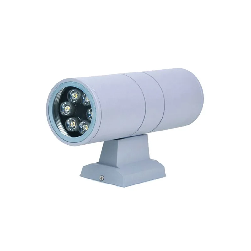 Imagem -05 - Decorativa Moderna para Cima para Baixo a Espiga da Dupla-cabeça do Cilindro 10w 6w Conduziu a Luz de Parede Impermeável Exterior Ip65 Lâmpada de Parede ac 85265v