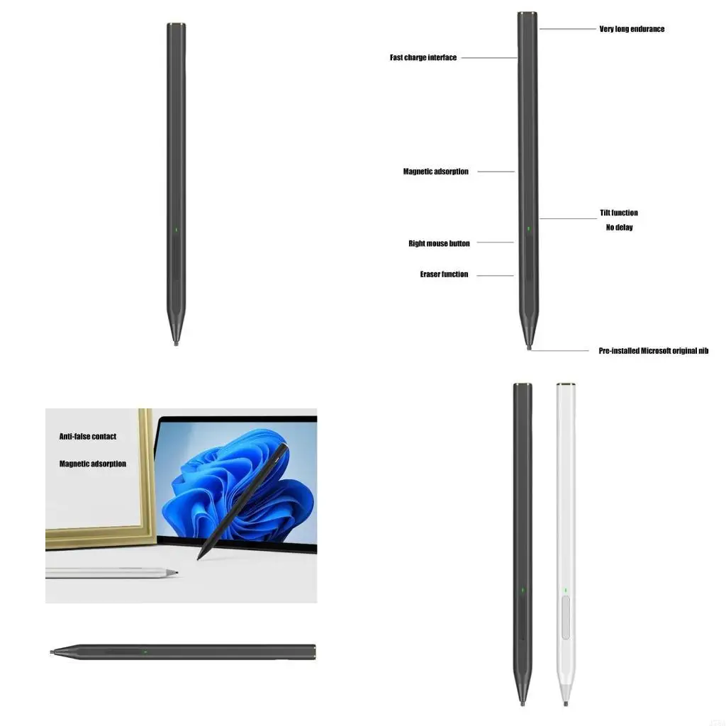 J78A Precise Writing and Drawing Styluses for Surfaces Series USB C Rechargeable