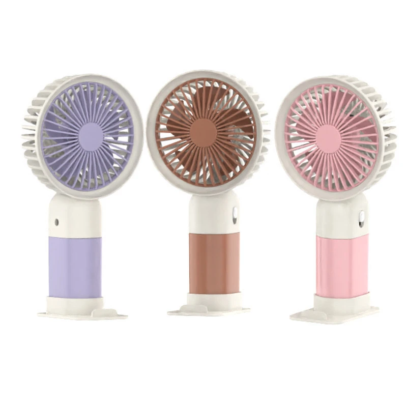 3 In 1 Portable Mini Handheld Fan USB Rechargeable Clip Desk Fan Quiet Powerful Airflow Hand Cooling Fan For Office Travel view 6