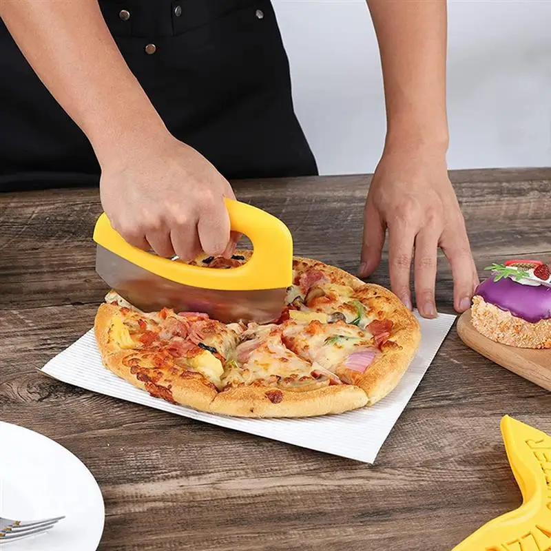 

Portable Pizza Cutter Food Chopper Super Sharp Stainless Steel Pizza Cutter With Protective Sheath Multi Function Pizza Knife