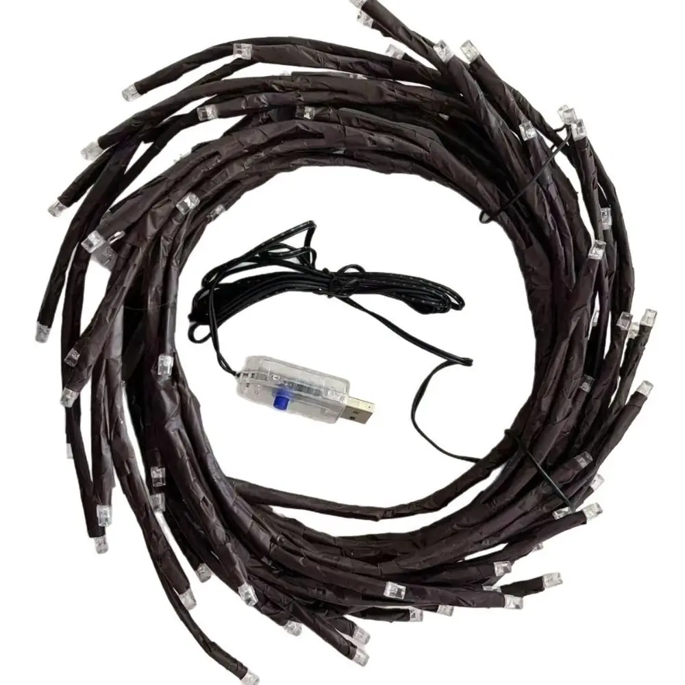 

Декоративные светодиодные гирлянды-ветки 48/72/96 LED, 8 режимов освещения, гибкие, в форме ивовых веток, USB-питание, для использования в помещении