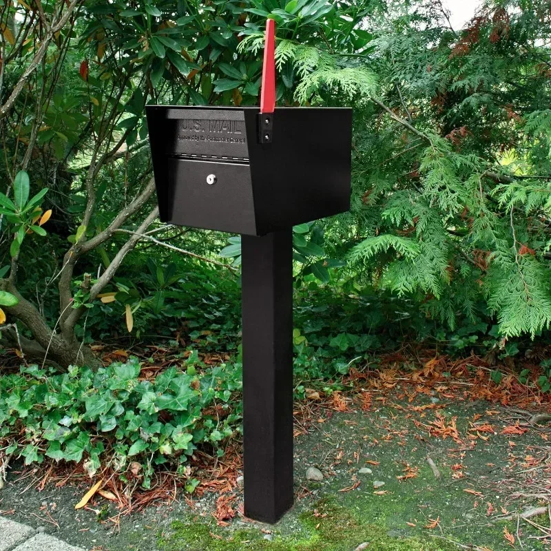 

Black in-Ground Mounting Post 43 X 4 X 4 Inches for Use with Mailbox Letter Box Postal Box US