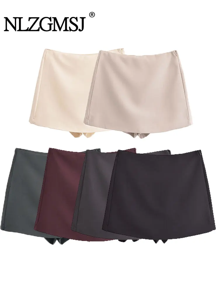 

2025 Spring Casual Chic Women Skirt Solid Short Slim Straight Skirt Fashion Streetwear Mini Skirt
