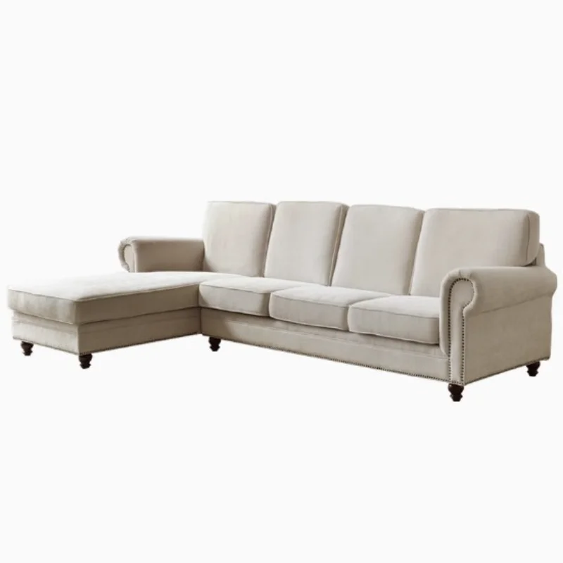 

Leather sofa, small apartment Nordic simplicity, princess sofa, living room combination
