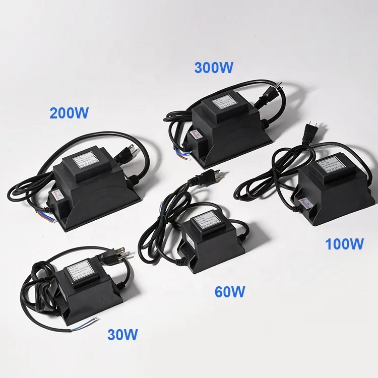 20W30W60W80W Waterproof AC12V AC24V LED Pool Lamp Transformer 220V 50Hz IP68 Swimming Light Transformer Lighting Transformers