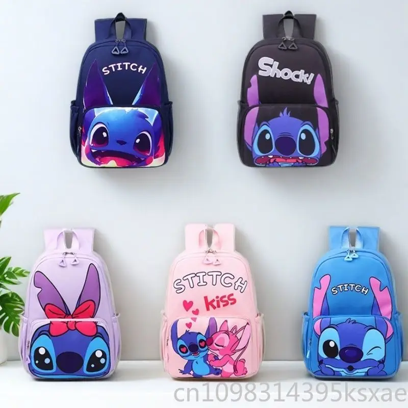 Disney Kawaii Stitch Backpack for Student Woman Girl Kawaii Large Capacity School Bag Waterproof Durable Luxury Designer Bag