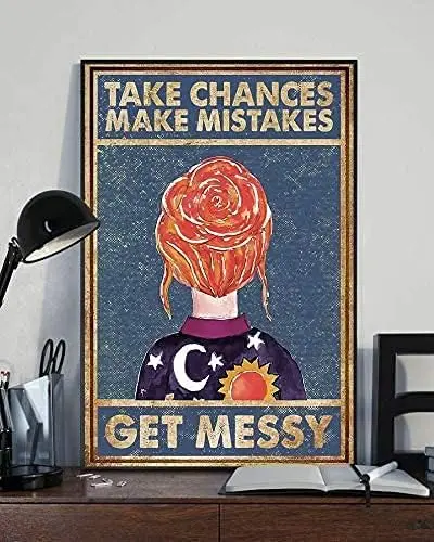 Vintage Metal Sign Ms Valerie Frizzle Poster The Magic School Bus Ms Valerie Frizzle Take Chances Make Mistakes Get Messy Alumin