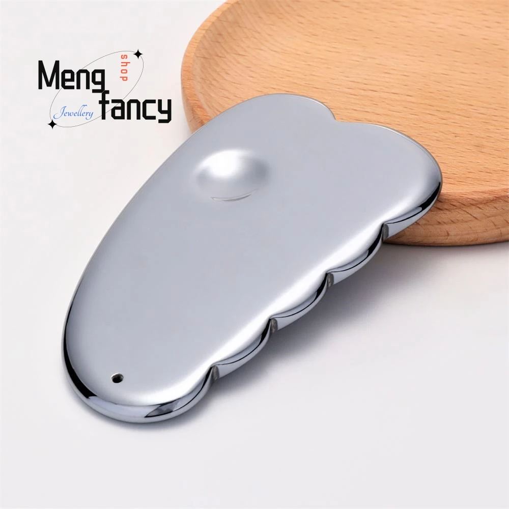 Creative Models Energy Stone Terahertz Scraping Board Cow Horn-shaped Health Care Beauty Massage Finger Scraping Fashion Jewelry