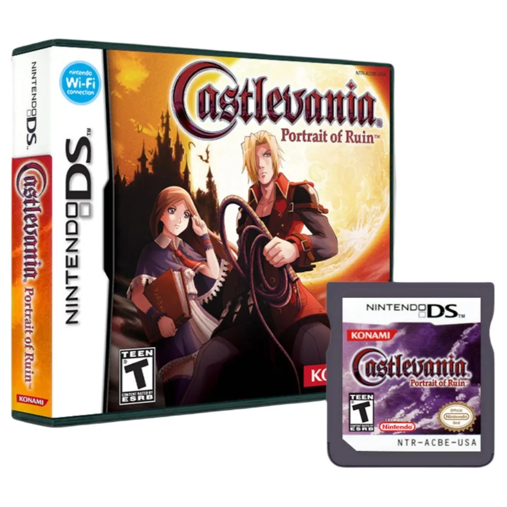 NDS game Legend of Zelda Castlevania series single card box English game