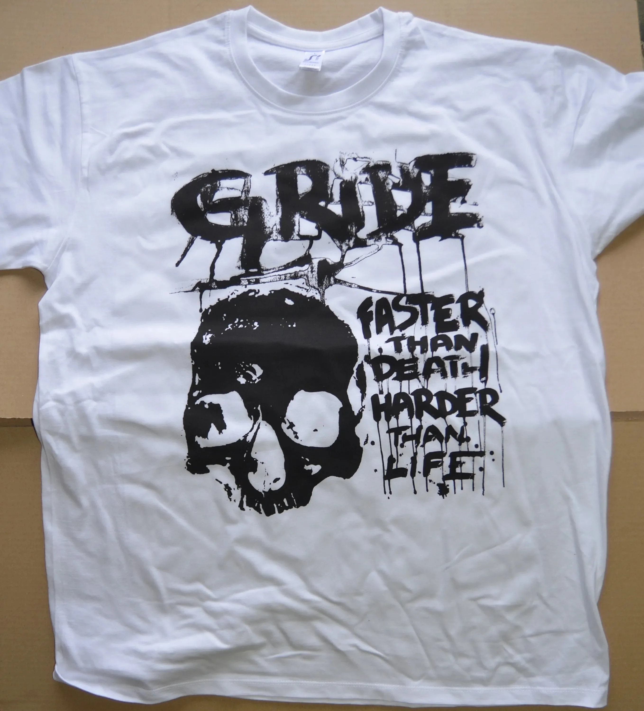 Gride Faster Hardcore Crust Punk Grind T Shirt Merch