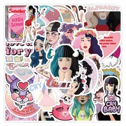 60Pcs Singer Melanie Martinez Stickers for Water Bottles Laptop Suitcase Scrapbooking Journaling Adults Toy Gifts