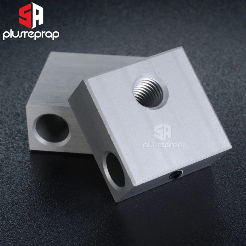 3D Printer Heat Block for MK7 MK8 Hotend Print Head MK8 Extruder Aluminum block