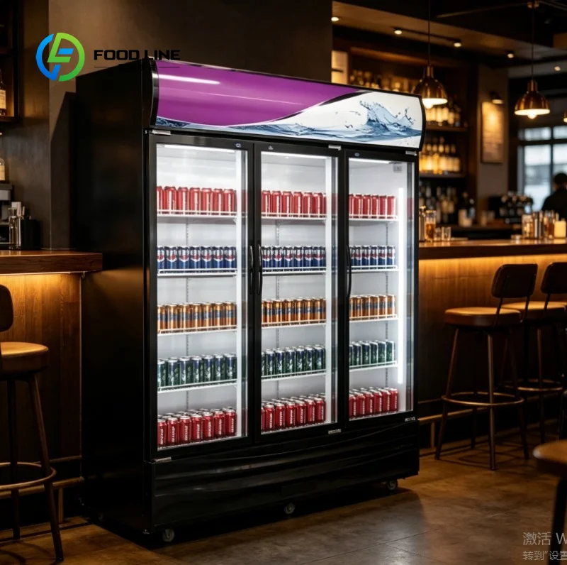 customize Energy Saving Display Cooler Refrigerator Chiller Cabinet Quick Cooling Unit for Food and Drinks
