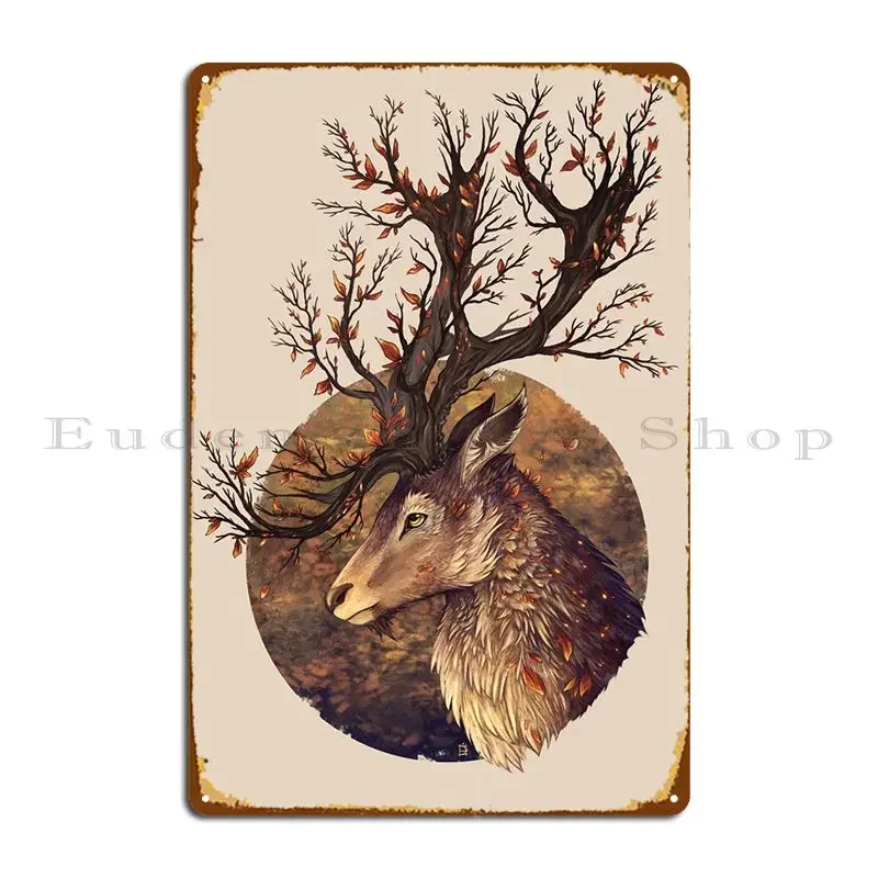 Autumn Embers Metal Signs Funny Mural Print Custom Wall Cave Tin Sign Poster