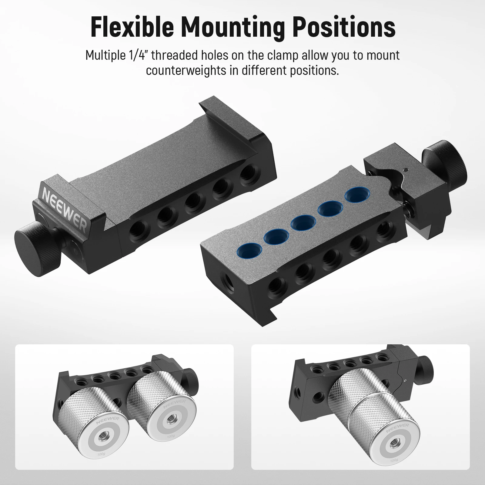 NEEWER Gimbal Counterweights and Clamp Kit For ZHIYUN Crane 2S 3S Weebill S/DJI Ronin RS4 Pro RS4 RS3 Pro RS3 RS2 RSC2