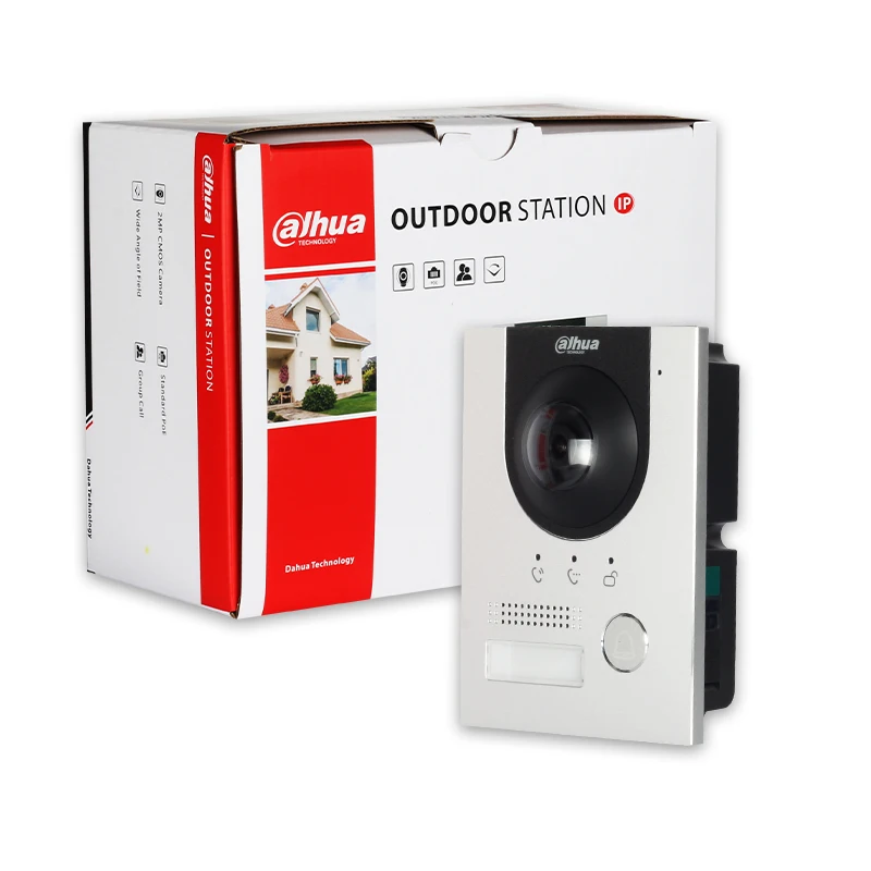 Dahua Campanello POE VTO2202F-P-S3 Stazione porta villa IP a 2 fili 2MP HD Colorato 168,6 °   Funzione videocitofono telecamera IK07 IP65