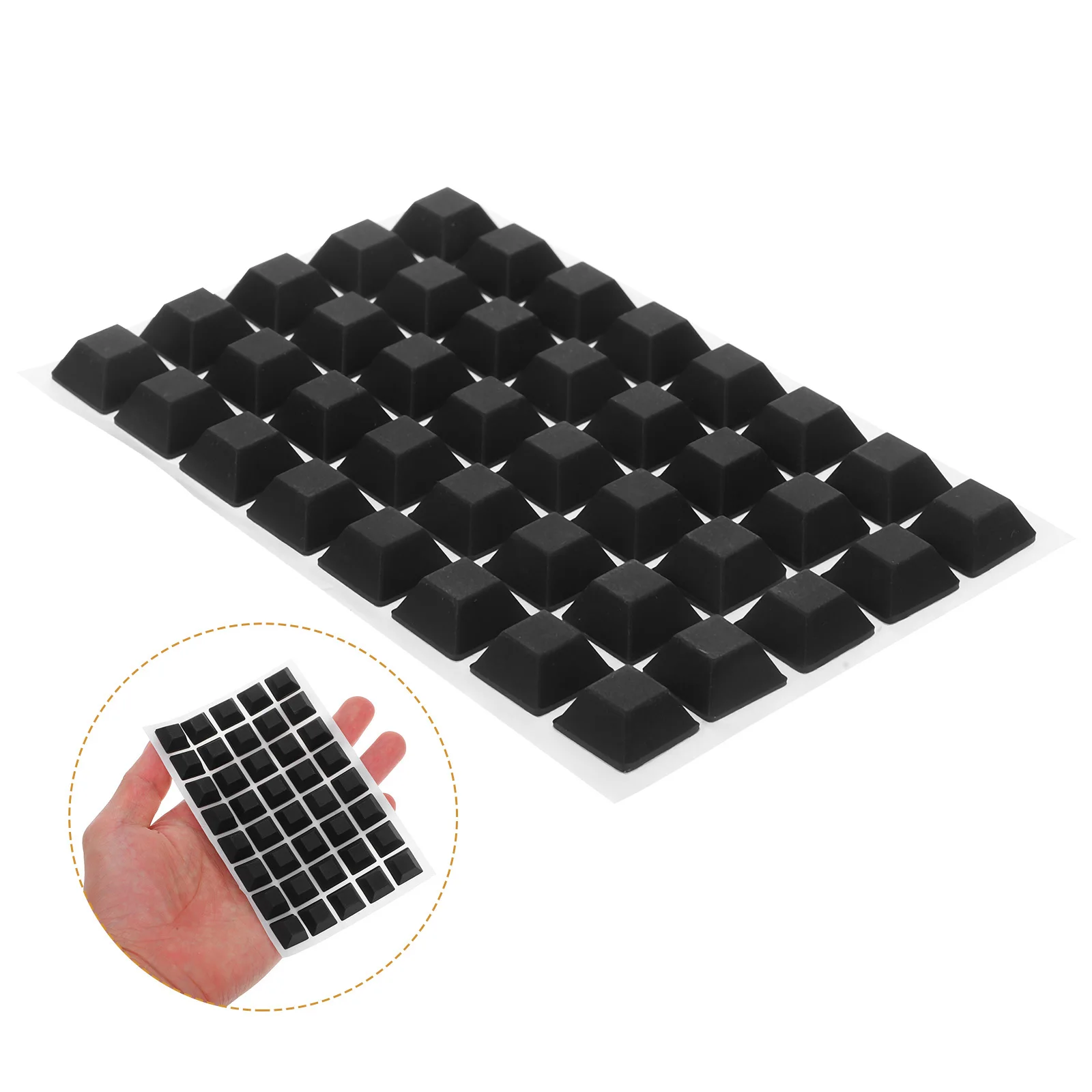 

1 Sheet Rubber Bumper Self Adhesive for Cabinet Bathroom Reduces Noise Protects Floors Furniture Pads Adhesive Rubber Feet