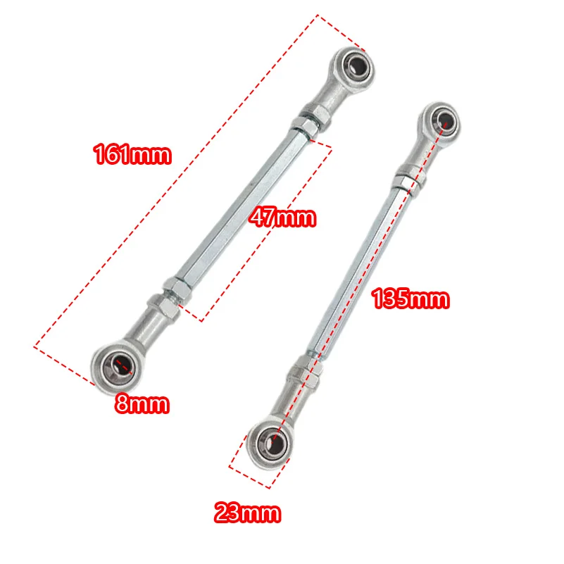 80-240 مللي متر توجيه التعادل قضيب عدة وصلة كروية M8 الكرة النجار الترباس التعادل قضيب للكهرباء أطفال صغيرة ATV الذهاب كارت عربات التي تجرها الدواب رباعية الترابية دراجة الطرق غير الممهدة
