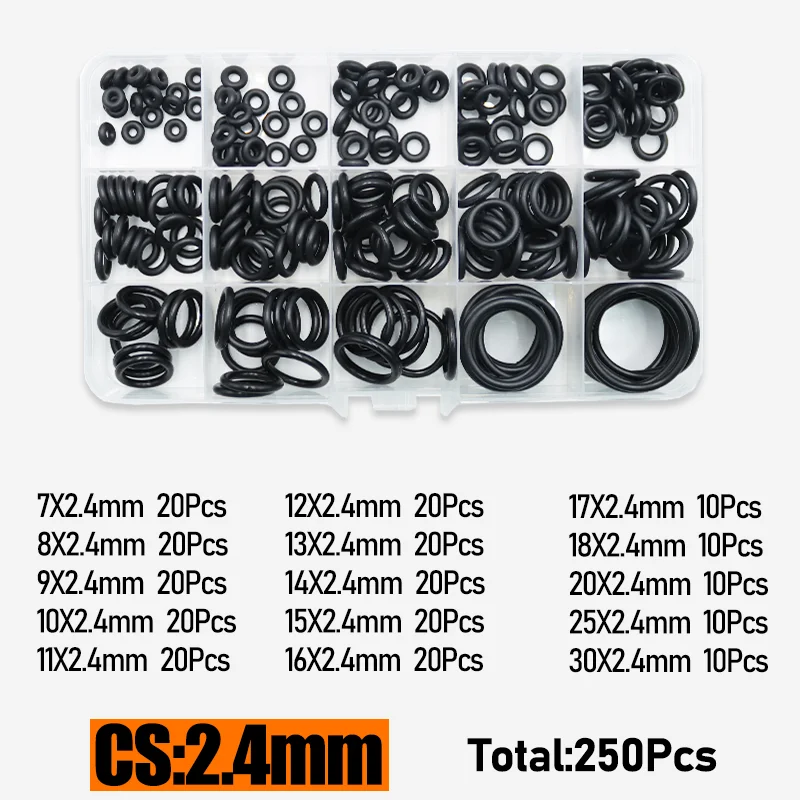 bis zu 3230p O-Ring Gummi NBR Dichtung Unterlegscheibe O Ring Kit Reparatur Wasserhahn Rohr Auto Sanitär Dichtung Ölbeständig Hochtemperatur-O-Ring – Detail 18