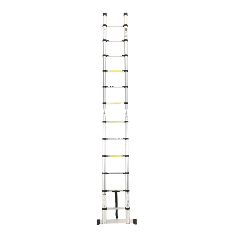 High Quality 3.8m Folding Step Ladder 225 Lbs Multi Purpose Telescopic Ladder With Ce/en131