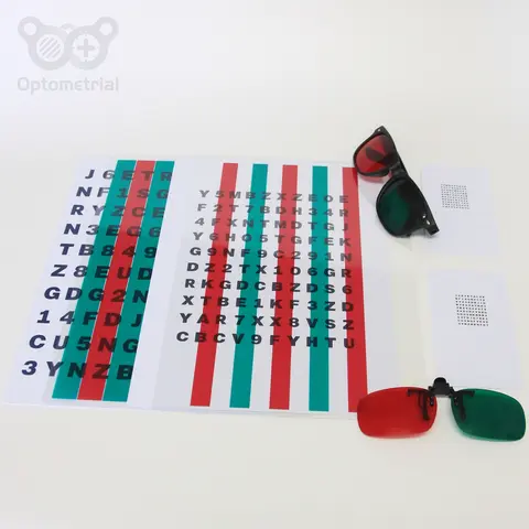 PVC Made Red/Green Reading Unit With Reader Inside| Low Vision Anti Surpress | Low Vision Therapy