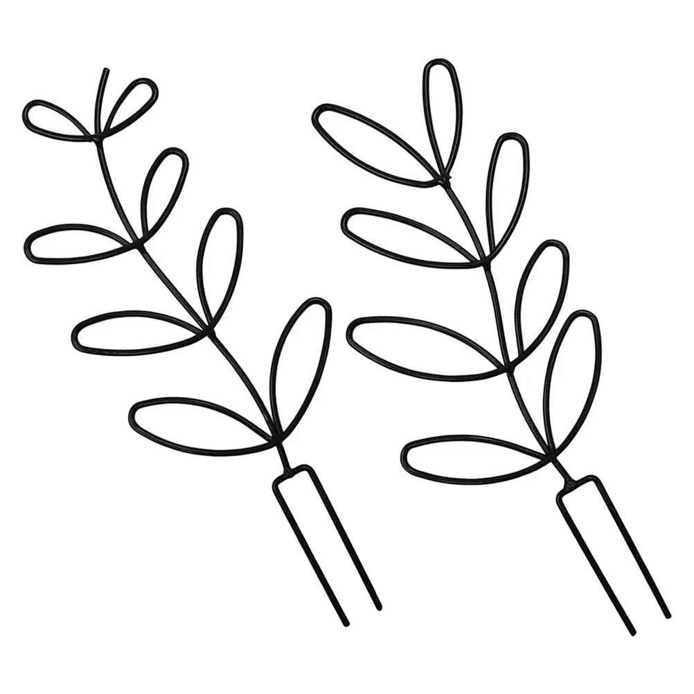 

2 шт., дизайн листьев, решетка для растений, прочная железная опора для восхождения для комнатных растений, лозы, садов, горшечных растений, металлическая подставка для выращивания