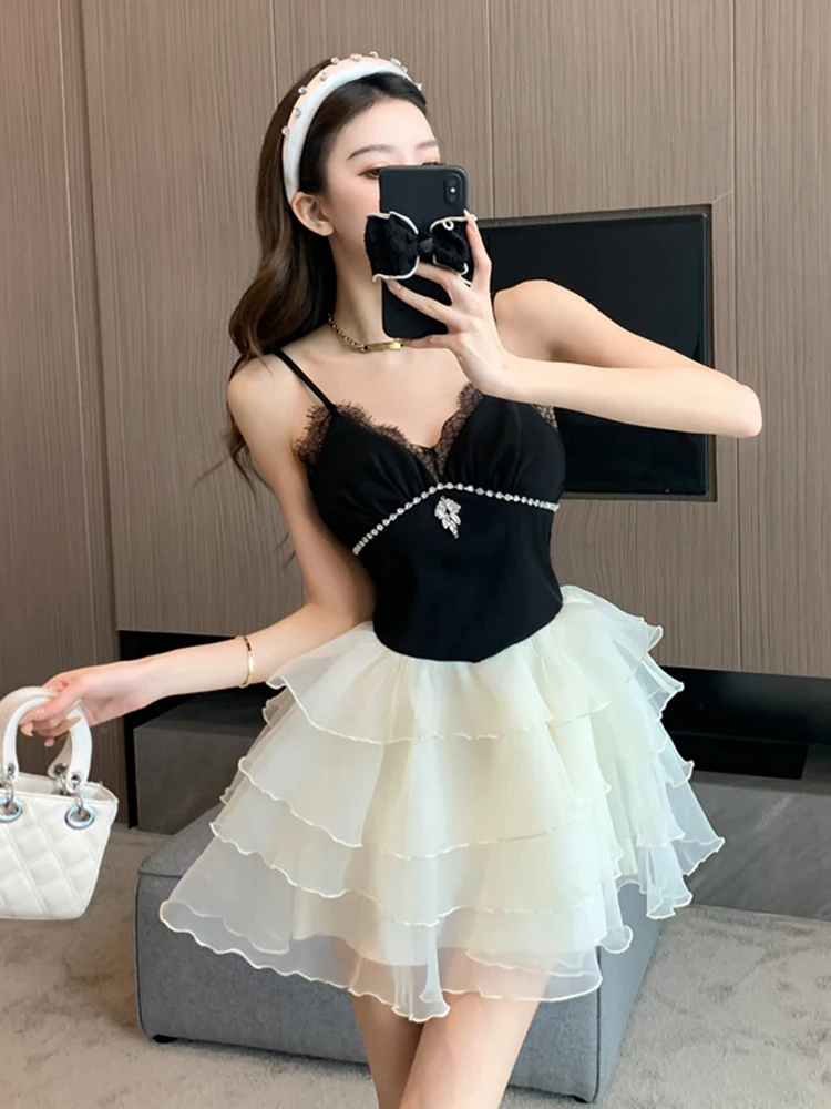 Women Clothes Hotsweet Sexy Strap Slim Mini Short Gown Evening Dress Elegant Lady Fashion Party Club Prom Birthday Vestidos New