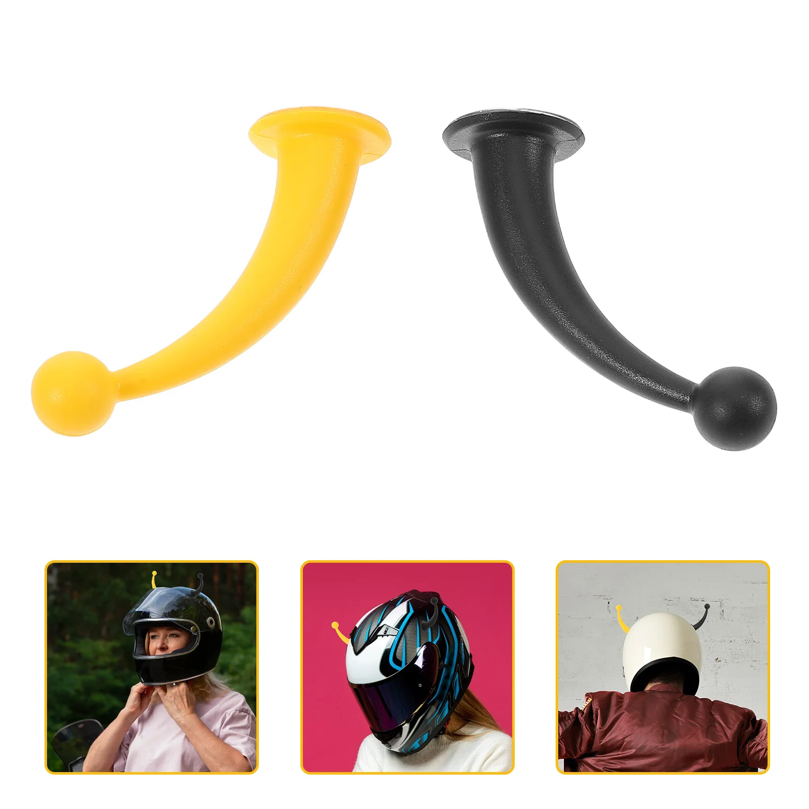 

2Pcs Universal Tentacles Ears Decorations Adorable Design Easy Installation Stand Out Riding Cute Universal Tentacles