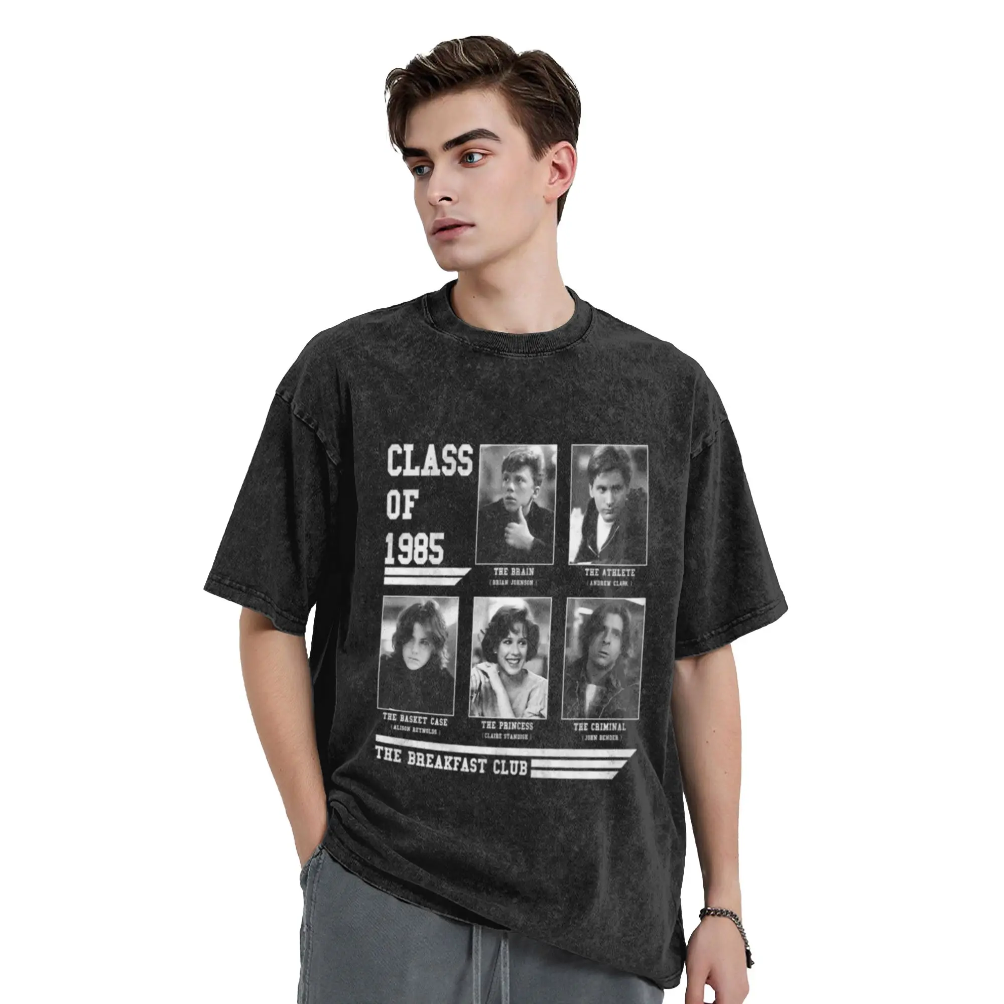 The Breakfast Club - class of 1985  Classic Cool A Vintage Oversized Cotton Unisex T-Shirts